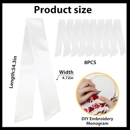 8 Pcs Christmas Wreath Sash for Front Do - Image 2