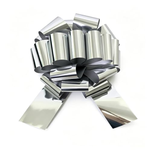 Big Gift Bow 12 inch Silver Bow for Gift Bitthday 
