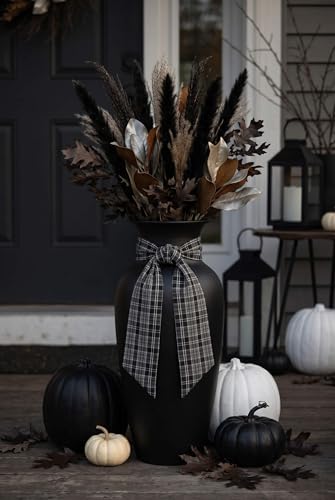 Black and White Plaid Wreath Sash for Fr - Image 5