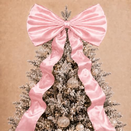 Daifunli 20 x 47 Inches Giant Satin Bow Christmas 