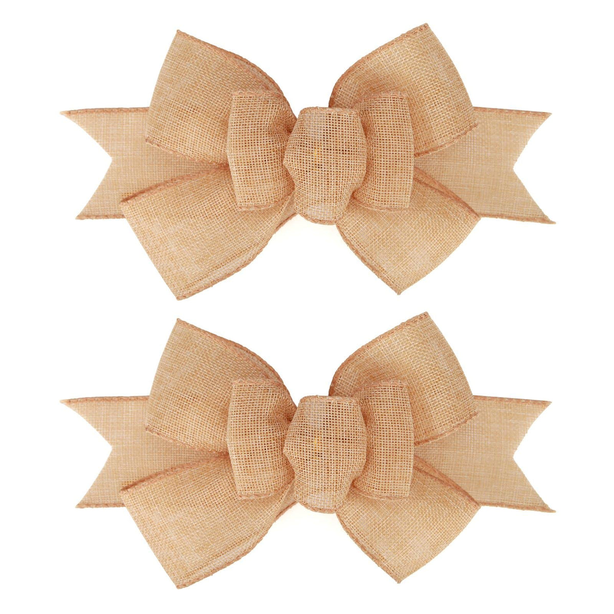 Meseey 2 Pcs Natural Burlap Wired Ribbon - Image 8