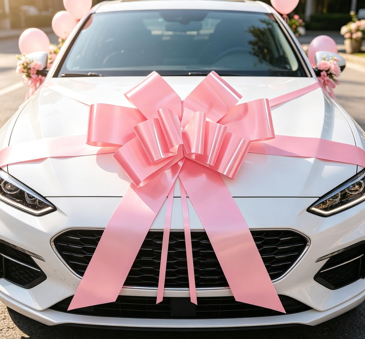 30 Inch Solid Color Car Bow, Large PP Ri - Image 9