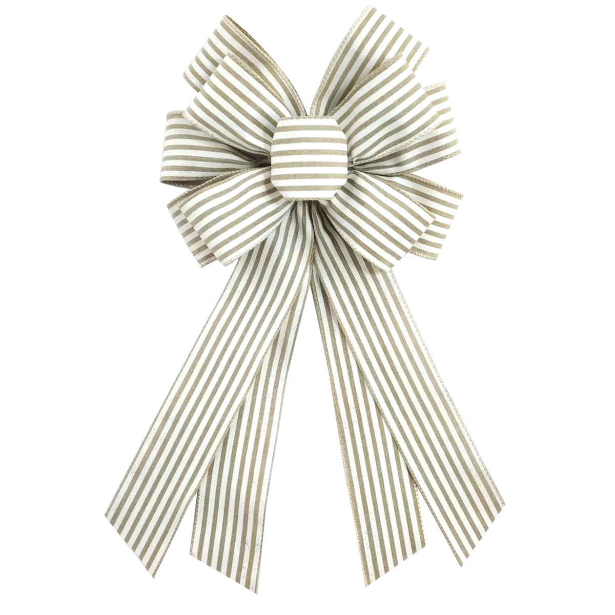 Natural Burlap Wreath Bow 20 x 11 Inches - Image 7
