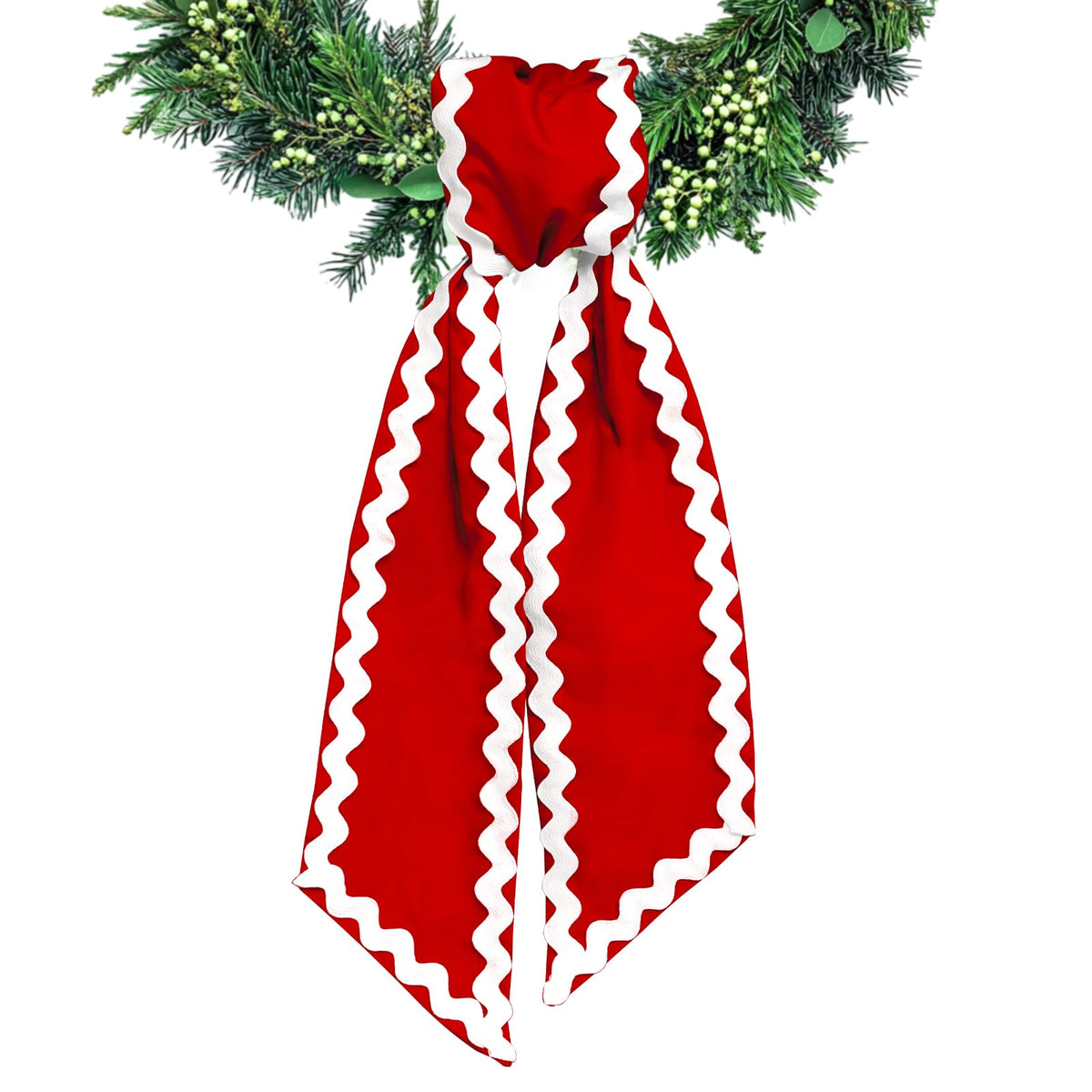Wreath Sash for Front Door Red Cotton Wr - Image 6
